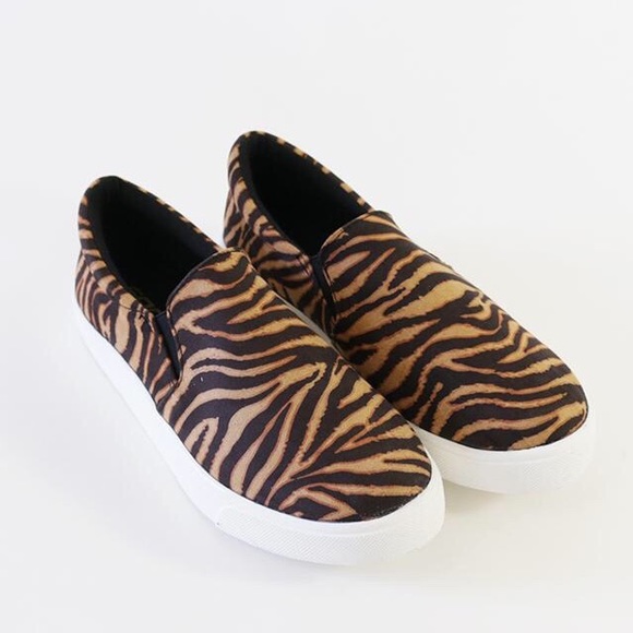 tiger print sneakers